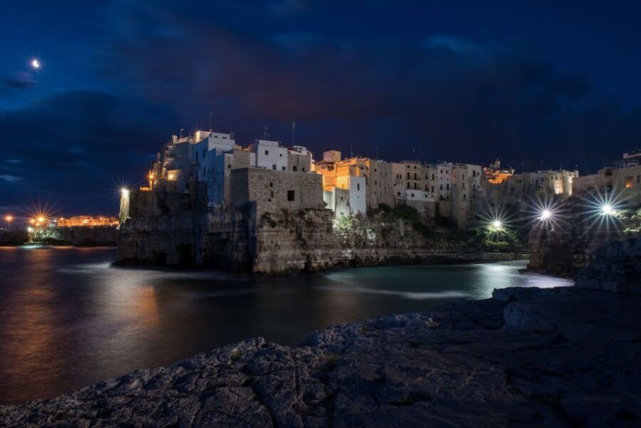 Polignano a Mare: Boat Cave Tour by Night
