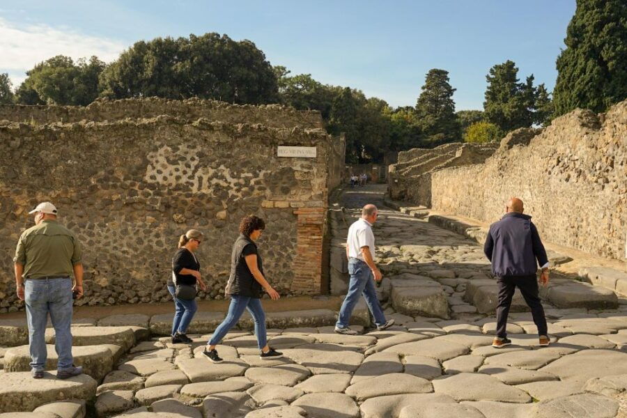 Pompei: Guided Tour and Pizza in Town