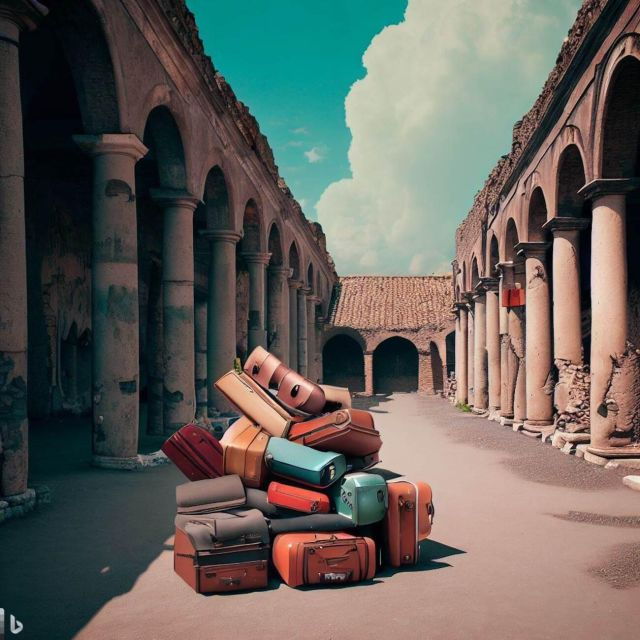 Pompeii: Store Your Luggage in Front of the Ruins Entrance