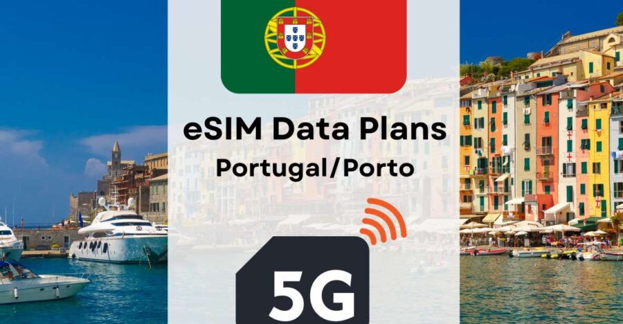 Porto :Esim Internet Data Plan for Portugal High-Speed 4g/5g