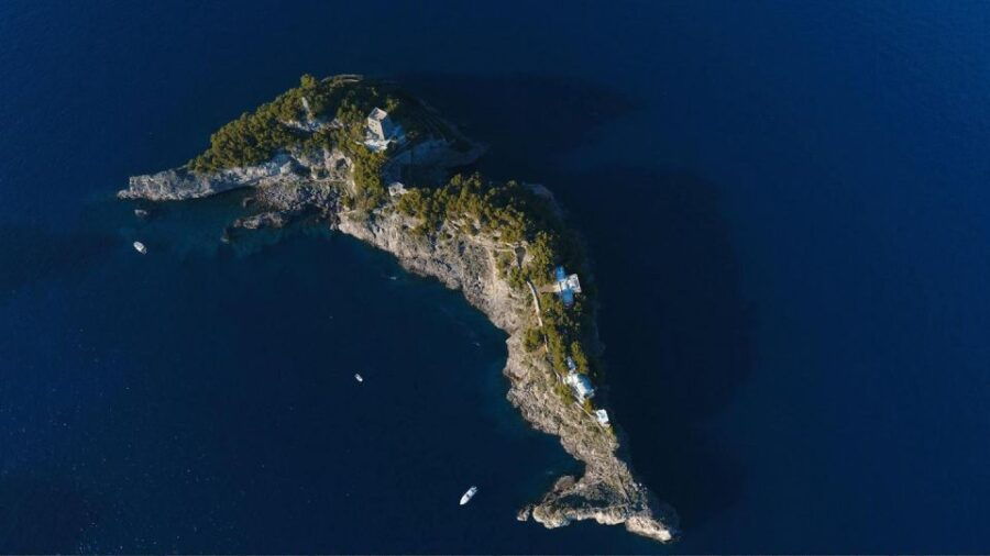 Positano and Amalfi Sharing Swiming Li Gali Island