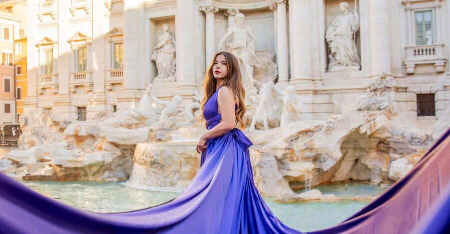 Rome: Flying Dress Photoshoot at Trevi Fountain - Experience Highlights