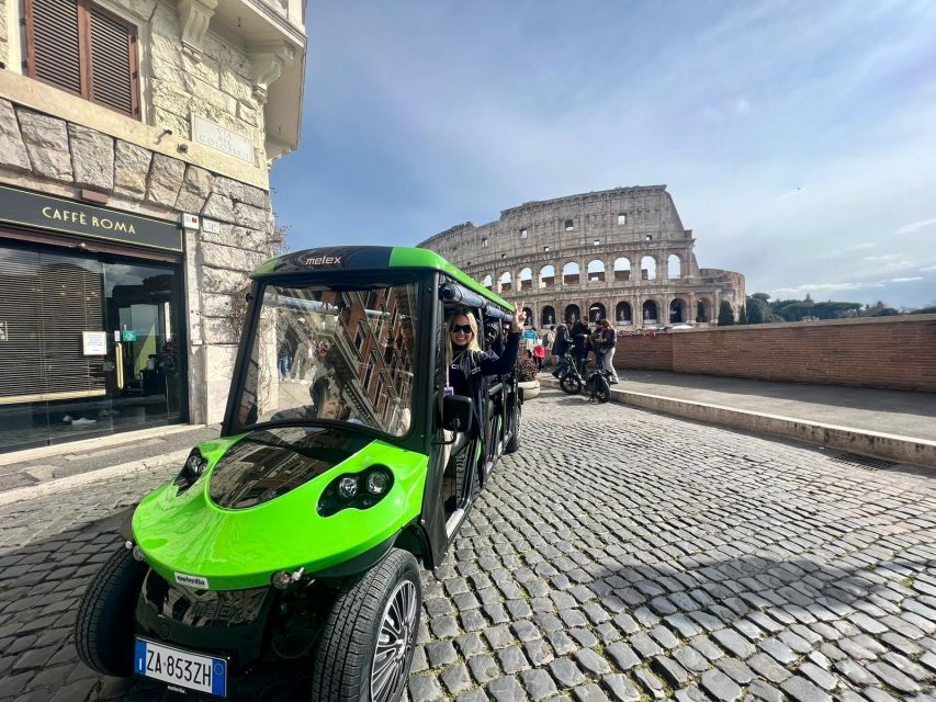 Rome: Golf Cart Tour With Artisanal Gelato Tasting - Good To Know