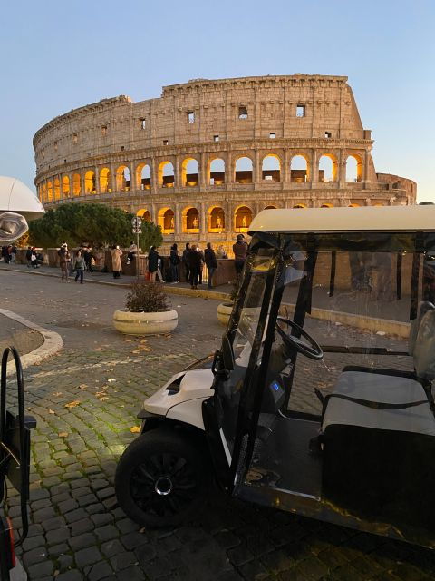 Rome: Night Tour by Golf Cart With Italian Dinner and Gelato - Good To Know