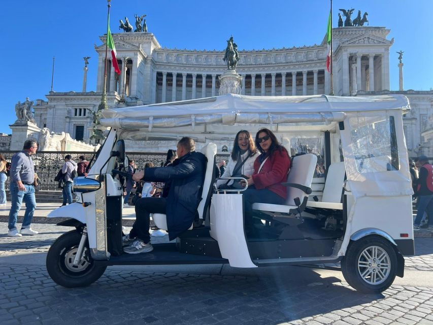 Rome : Private Tour With Tuk Tuk Electric In The City - Private Group Experience and Itinerary