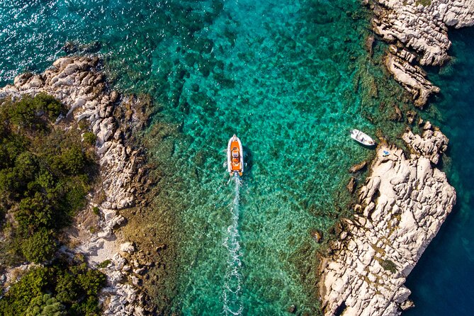 Secret Bays of Trogir Archipelago and Swimming in the Blue Lagoon