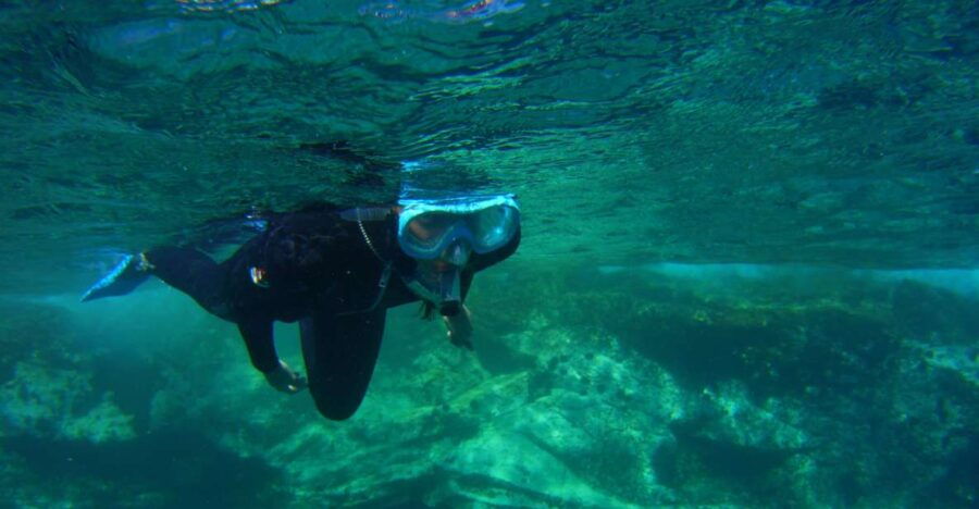 Snorkeling in a Volcanic Bay