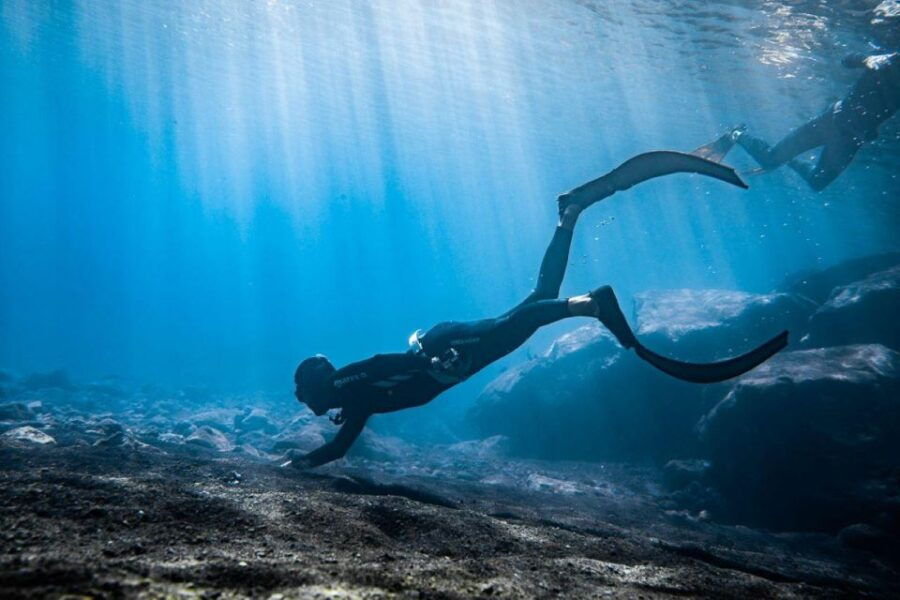Tenerife : Snorkeling Underwater With Freediving Instructor
