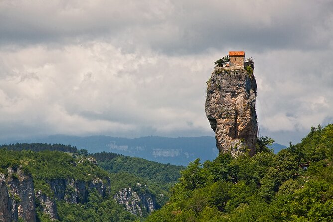 Travel to Georgian Sky Venice-Day Tour in Chiatura-Katskhi Pillar
