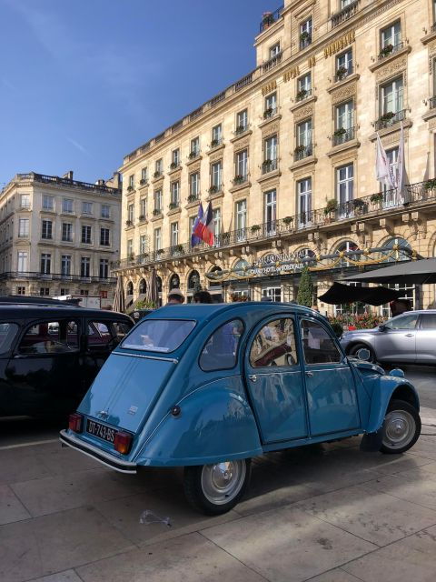 Visit of Bordeaux Unesco by 2cv Car & Delicacies