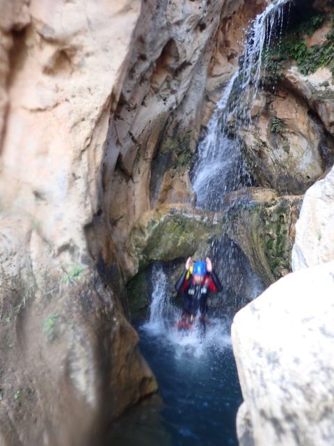 Water Canyoning in the Turche Buñol Cave (Valencia)