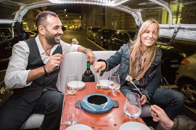 Zurich Tuk Tuk Private Tour With Cheese Fondue and Wine
