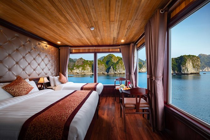 1 Night Halong Bay Cruise-Titov Island,Surprise Cave,Kayak,Meals