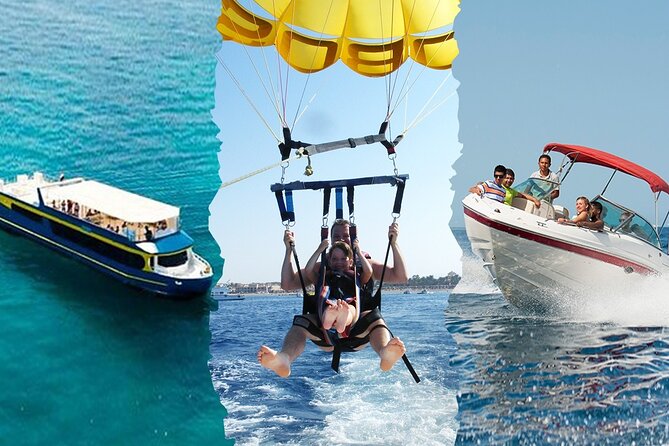 All in One 1 Hour Speedboat 2 Hours Semi Submarine & 7 Min Parachute -Hurghada - Logistics
