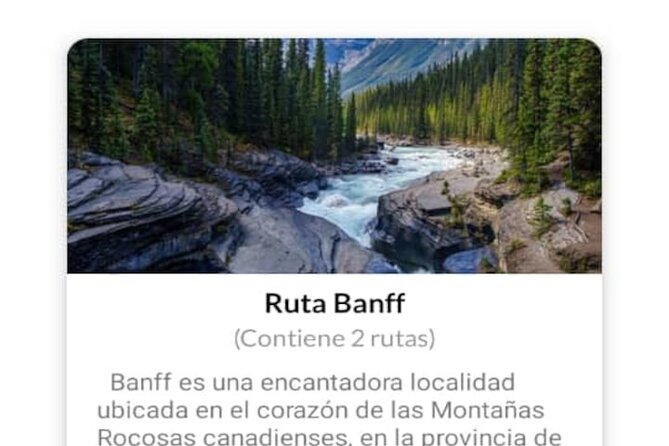 Audio Guide App National Parks Canada: Banff Jasper Yoho - Overview of Audio Guide App