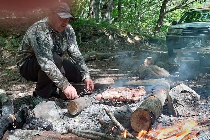 Barbecue in the Forest Near Tbilisi