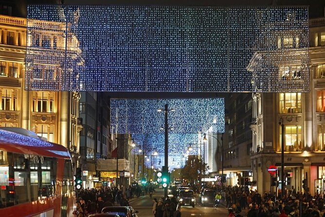 Christmas Light Experience of London on Vintage Open Top Routemaster