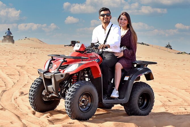 Dubai Desert Safari Tour With Quad Bike, Camel Ride & BBQ Dinner