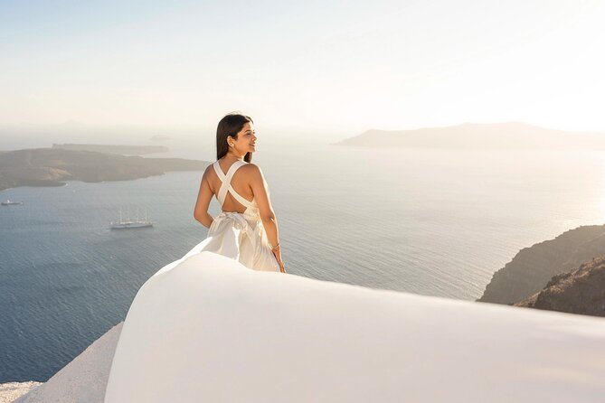 Set out on a Flying Dress Photoshoot in Santorini - End Point