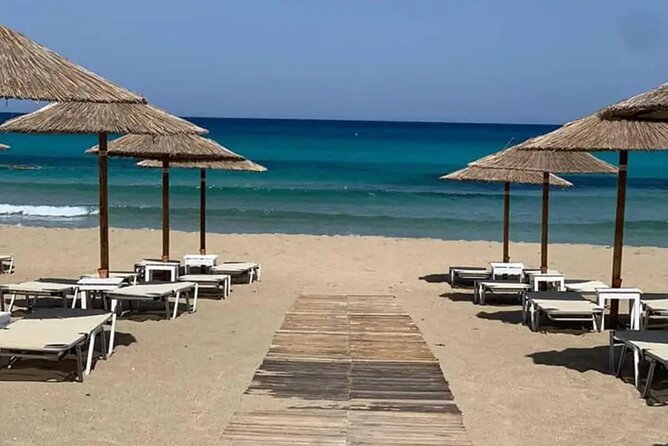 Falasarna Beach Private Jeep Tour With Sunbeds & Lunch - Inclusions and Pickup