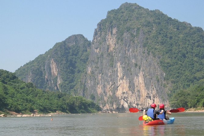 FULL DAY – Kuang Si Waterfall, Kayak on the Nam Ou / Mekong River, Pak Ou Caves - Itinerary Overview