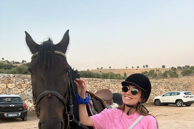 Matera: Sunset Horse Backriding Tour on Murgia Park