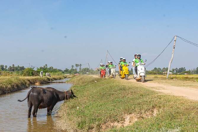 Phnom Penh Silk Island Haft Day Vespa Tour