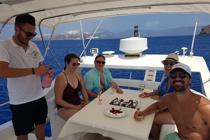 Private Day Yachttrip From Santorini to Thirasia via Red Beach & Hot Springs - Itinerary Overview