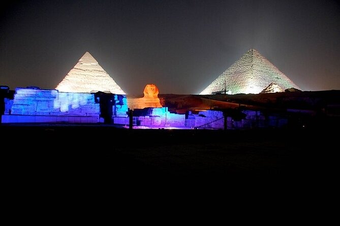 Sound and Light Show in Giza With Dinner on Pyramid View Roof Top