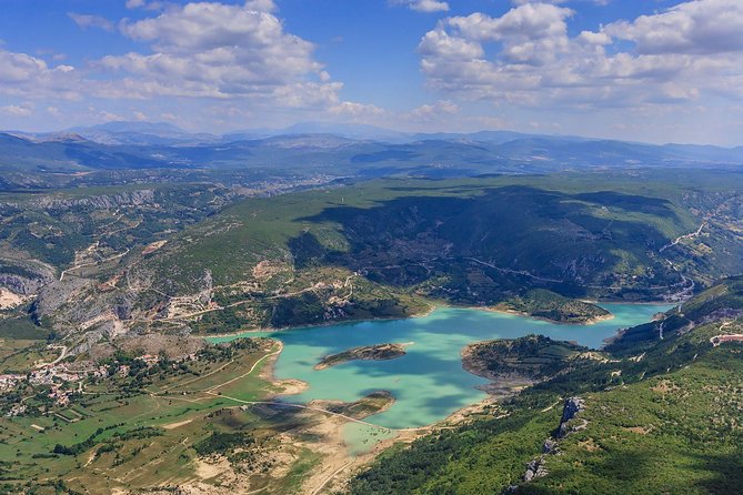 The Blue-Red Route - Panoramic Flight Over Imotski, Trilj, Omiš, and Split - Flight Overview