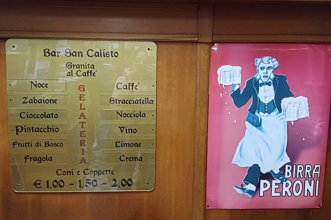 Trastevere Gluten-Free Food Tour of Rome - Sample Menu