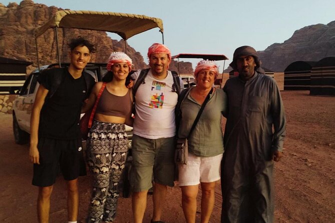 Wadi Rum 2-Day Jeep Tour With Meals and Overnight in Bedouin Camp - Amenities and Transportation Details