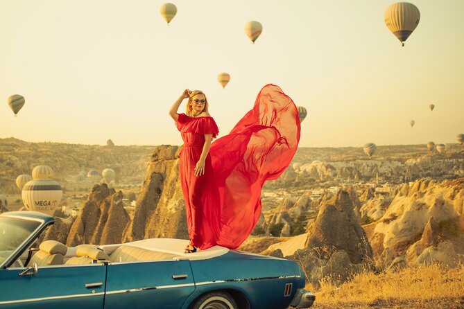 2 Hours Professional Photoshoot With Flying Dress in Cappadocia - Reservation and Directions