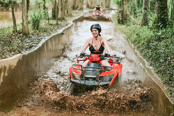 Bali Quad Bike Pass by Waterfall Gorilla Cave Private Transfer - ATV Riding Experience