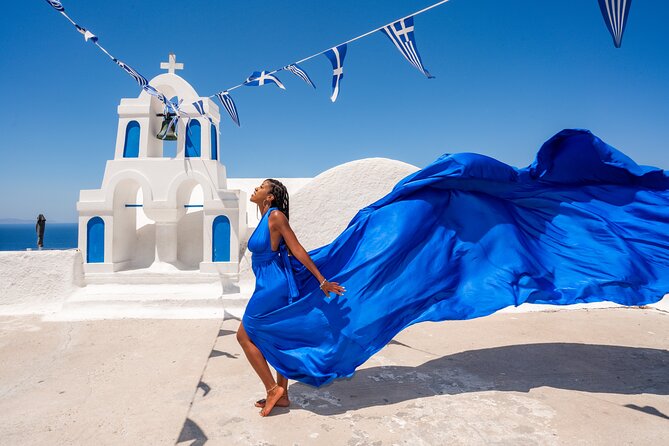 Flying Dresses Oia Photoshoot - Operator and Price