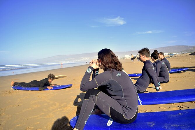 From Agadir: Taghazout Day Surf Lesson With Lunch and Transfer