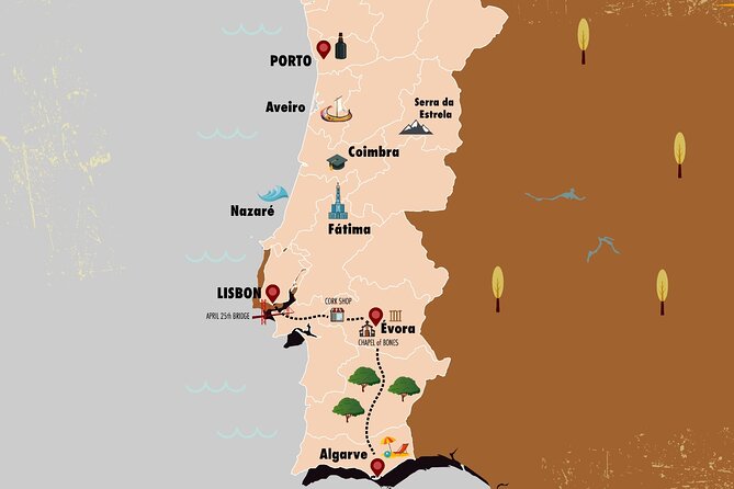 Lisbon to Algarve With Stop at Évora, Bones Chapel and Cork Factory - Transportation Details