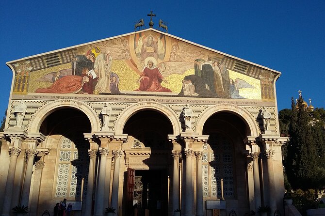 Mt of Olives From the Chapel of the Ascension to Gethsemane for Individuals - Christian Monuments Visit