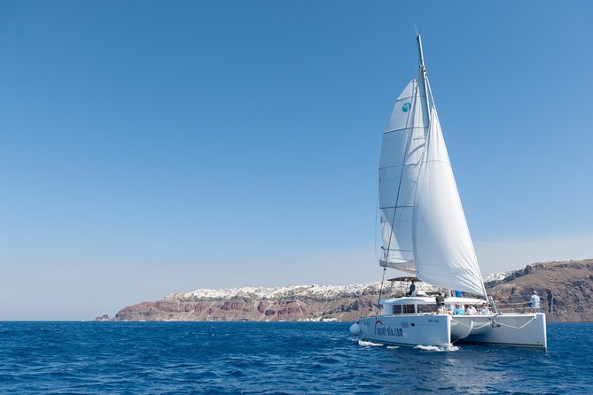 Platinum Santorini Cruise Catamaran With BBQ & Open Bar