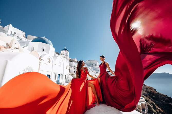 Private 45 Minutes Flying Dress Photoshoot in Santorini - Pricing and Reservation