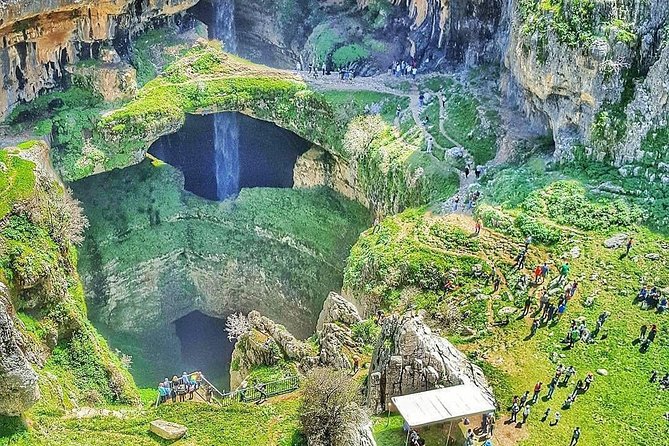 Private Full-Day Tour to Jeita Grotto, Harissa and Baatara Waterfall From Beirut - Itinerary Overview