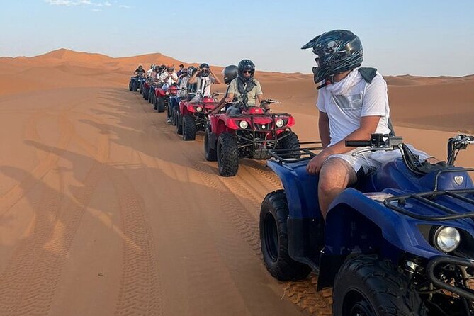 Quad Riding in Sand Dunes Merzouga Erg Chebbi Desert - Professional Guide for Desert Adventure