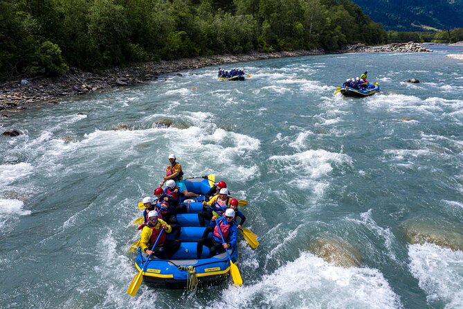 Rafting on the Vorderrhein in Graubünden