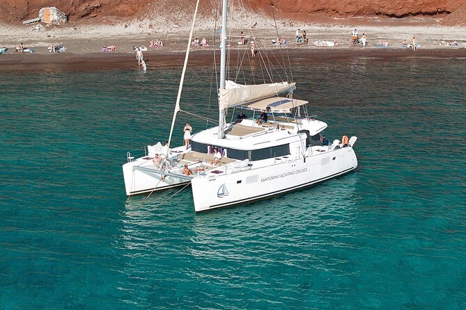 Santorini Sunset Sailing Cruise: Dinner, BBQ, Open Bar, Transfers - Activity Overview