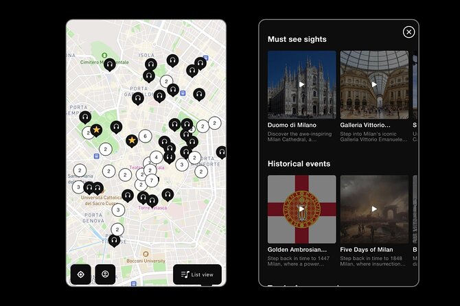 Self Guided Tours In Milan With 100 Captivating Audio Stories - Meeting Information