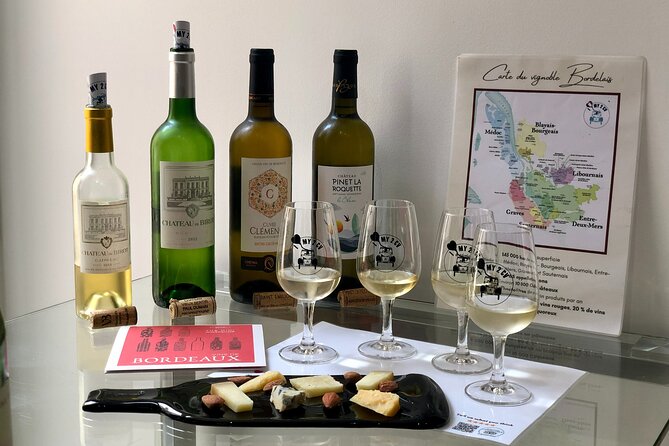 Tasting of Bordeaux White Wines Wine and Cheese Pairing - Tasting Room Experience Details