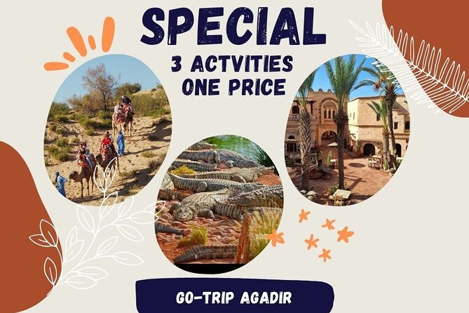 Top Pack 3: City Tour + Camel Ride + Crocodile Park