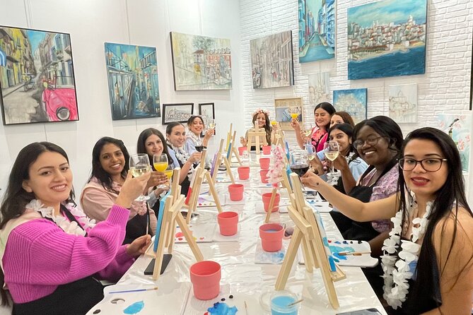 2H Wine Tasting and Painting in an Art Studio - Inclusions Provided