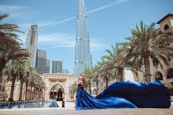 Flying Dress Photography in Dubai - Meeting Point Information