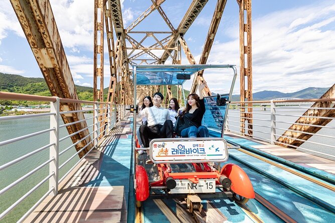 From Busan: Gimhae Gaya Park, Railbike, Gamcheon Village Day Tour